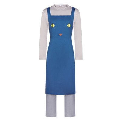 Nyaight of the Living Cat Jiu Naqi Men Top Pants Apron Set Party Cosplay Costume Halloween Carnival