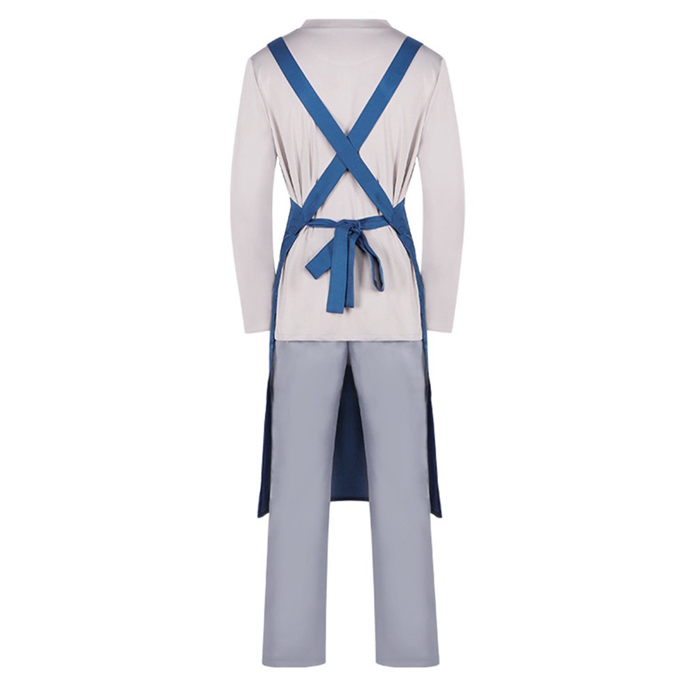 Nyaight of the Living Cat Jiu Naqi Men Top Pants Apron Set Party Cosplay Costume Halloween Carnival