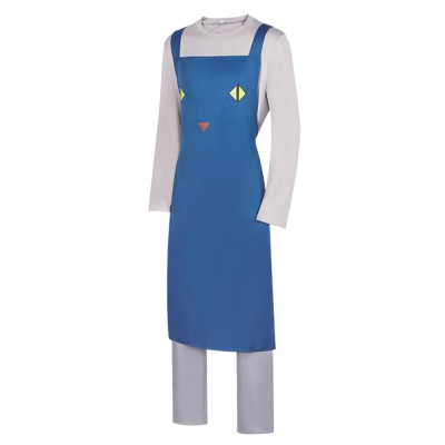 Nyaight of the Living Cat Jiu Naqi Men Top Pants Apron Set Party Cosplay Costume Halloween Carnival