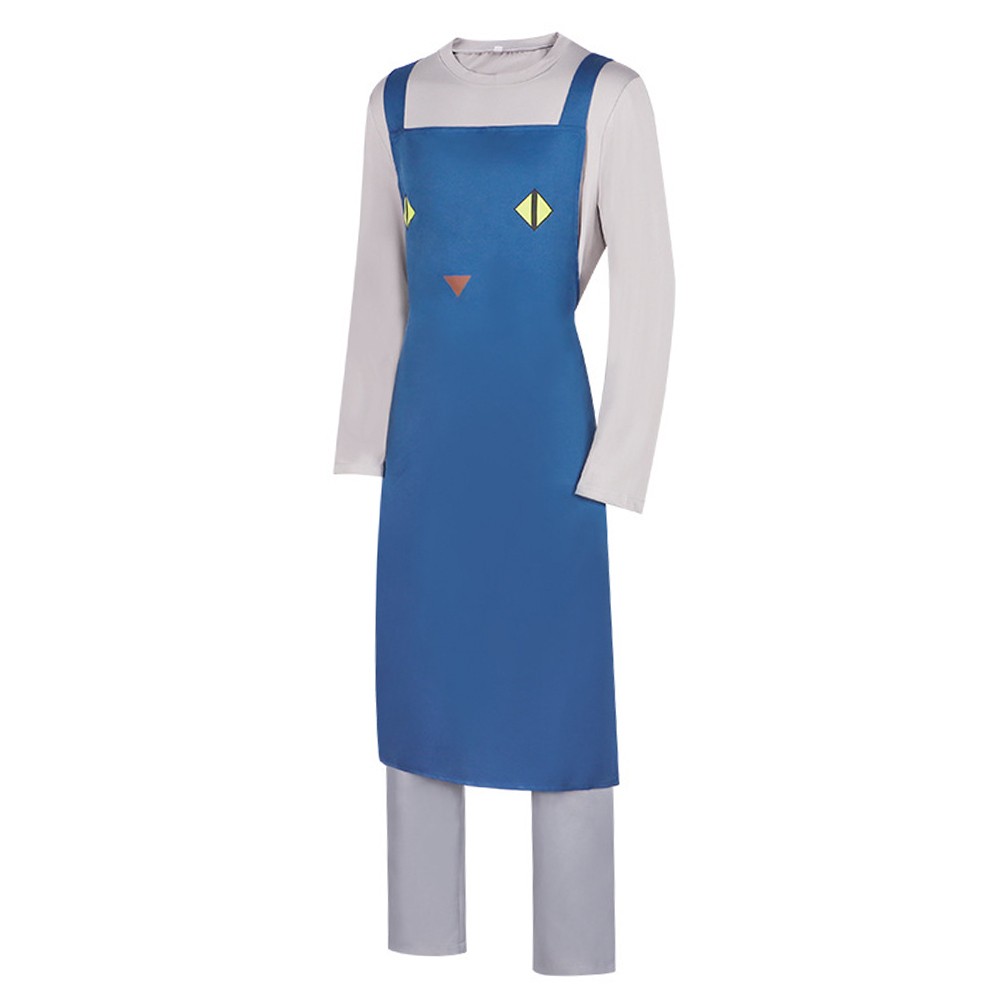 Nyaight of the Living Cat Jiu Naqi Men Top Pants Apron Set Party Cosplay Costume Halloween Carnival