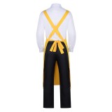 Nyaight of the Living Cat A Le Men Yellow Top Pants Apron Party Cosplay Costume Halloween Carnival