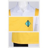 Nyaight of the Living Cat A Le Men Yellow Top Pants Apron Party Cosplay Costume Halloween Carnival
