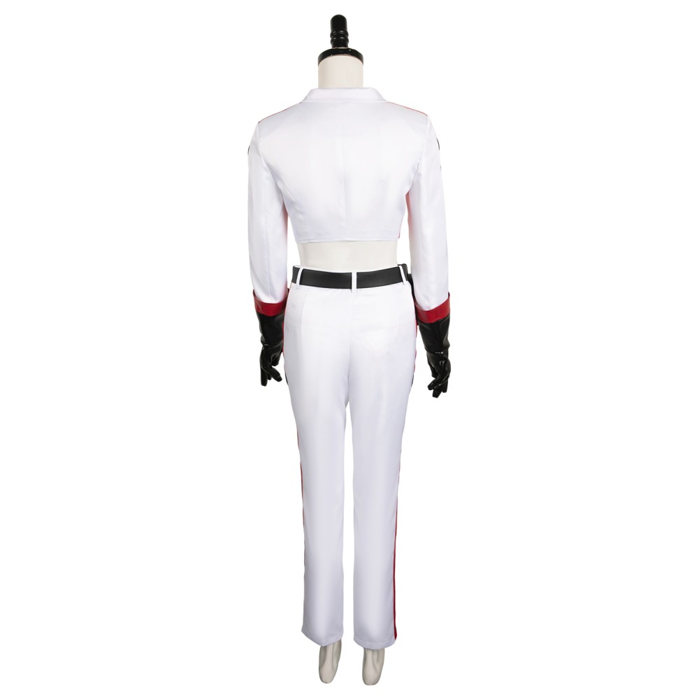 Nuka Cola Girl Femme Ensemble Blanc Costume Cosplay Apocalypse Halloween Carnaval