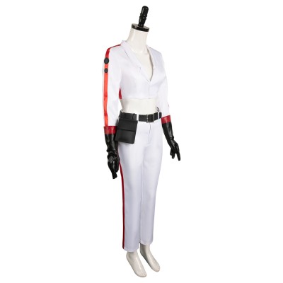 Nuka Cola Girl Femme Ensemble Blanc Costume Cosplay Apocalypse Halloween Carnaval