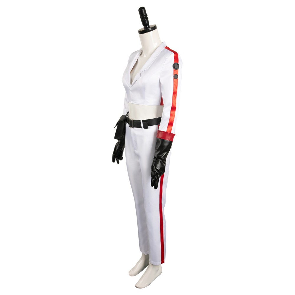 Nuka Cola Girl Femme Ensemble Blanc Costume Cosplay Apocalypse Halloween Carnaval