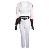 Nuka Cola Girl Femme Ensemble Blanc Costume Cosplay Apocalypse Halloween Carnaval