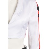 Nuka Cola Girl Femme Ensemble Blanc Costume Cosplay Apocalypse Halloween Carnaval
