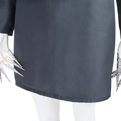 Costume de cosplay Nosferatu Lucy Harker en uniforme gris pour Halloween et carnaval