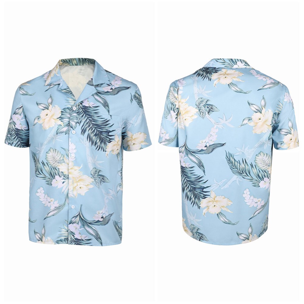 Personne Hutch Mansell Hommes Bleu Ahola Chemise de Plage Fête Costume Cosplay Halloween Carnaval