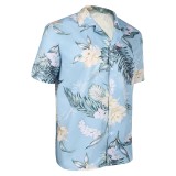 Personne Hutch Mansell Hommes Bleu Ahola Chemise de Plage Fête Costume Cosplay Halloween Carnaval