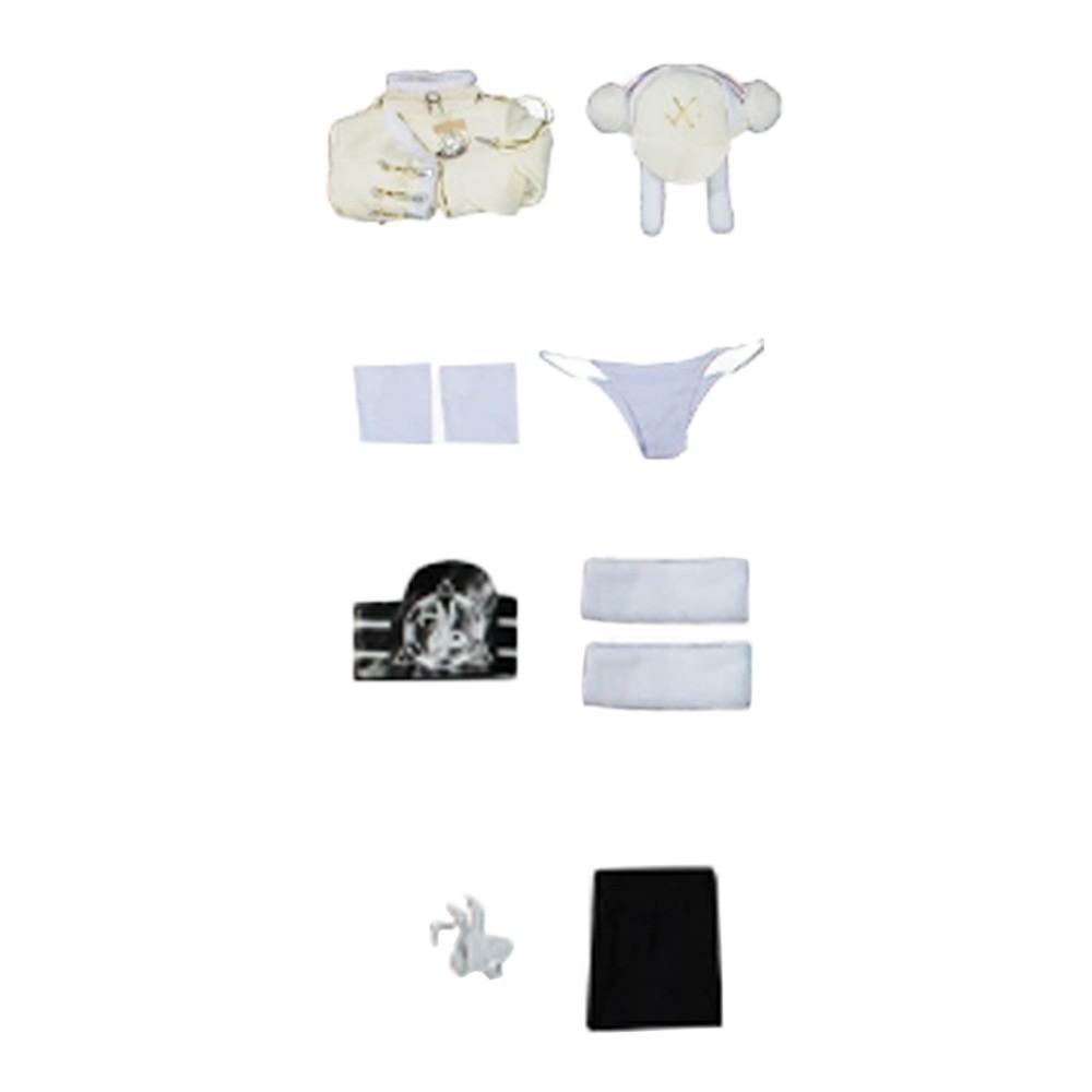 Nikke Déesse de la Victoire Blanc Femme Costume de Cosplay Uniforme Blanc Tenue de Halloween Carnaval