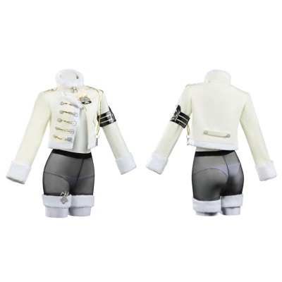 Nikke Déesse de la Victoire Blanc Femme Costume de Cosplay Uniforme Blanc Tenue de Halloween Carnaval