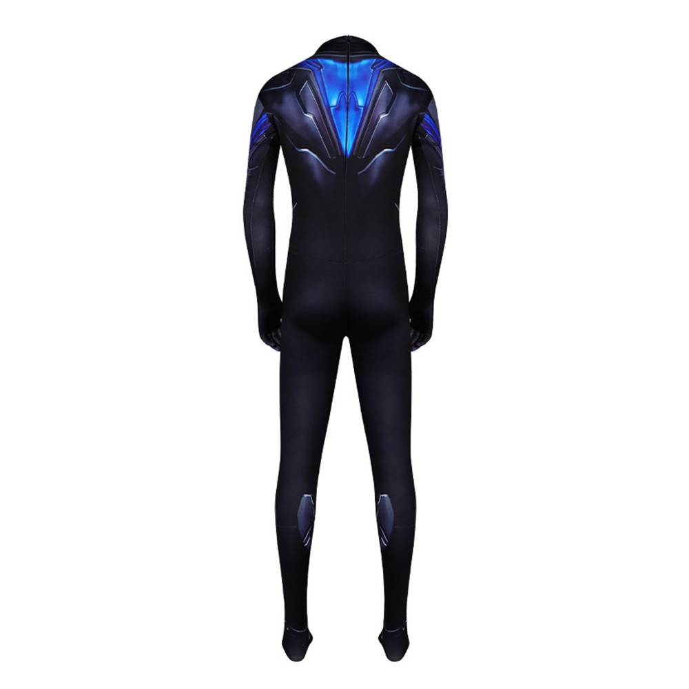 Nightwing Classic Blue Battle Cosplay Costume Halloween Carnival Outfit