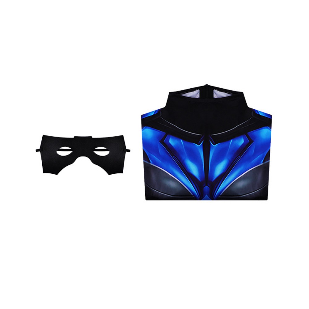 Nightwing Classic Blue Battle Cosplay Costume Halloween Carnival Outfit