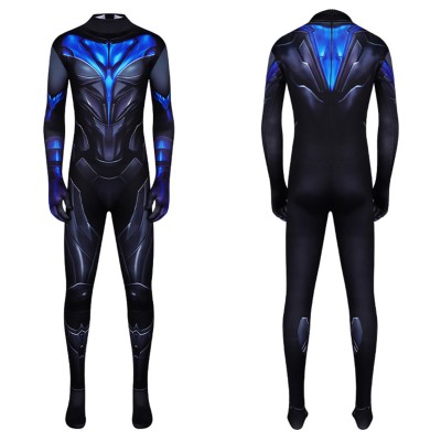 Nightwing Classic Blue Battle Cosplay Costume Halloween Carnival Outfit