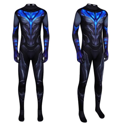 Nightwing Classic Blue Battle Cosplay Costume Halloween Carnival Outfit