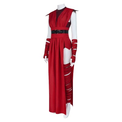 Ensemble de combinaison rouge pour femmes Nightsisters Costume de fête Cosplay Halloween Carnaval
