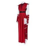 Ensemble de combinaison rouge pour femmes Nightsisters Costume de fête Cosplay Halloween Carnaval