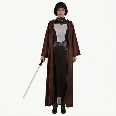 Nightsisters Asajj Ventress Women Brown Cosplay Costume Halloween Carnival Outfit