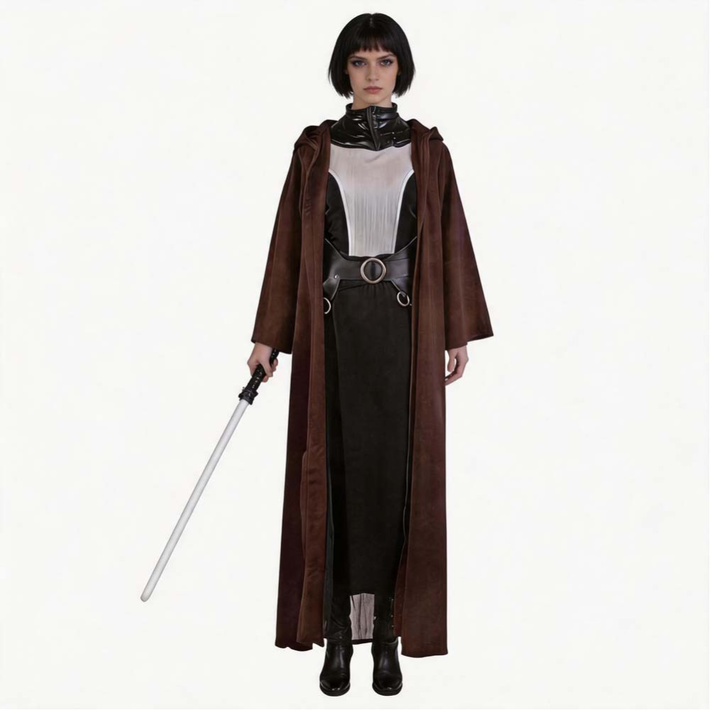 Nightsisters Asajj Ventress Women Brown Cosplay Costume Halloween Carnival Outfit