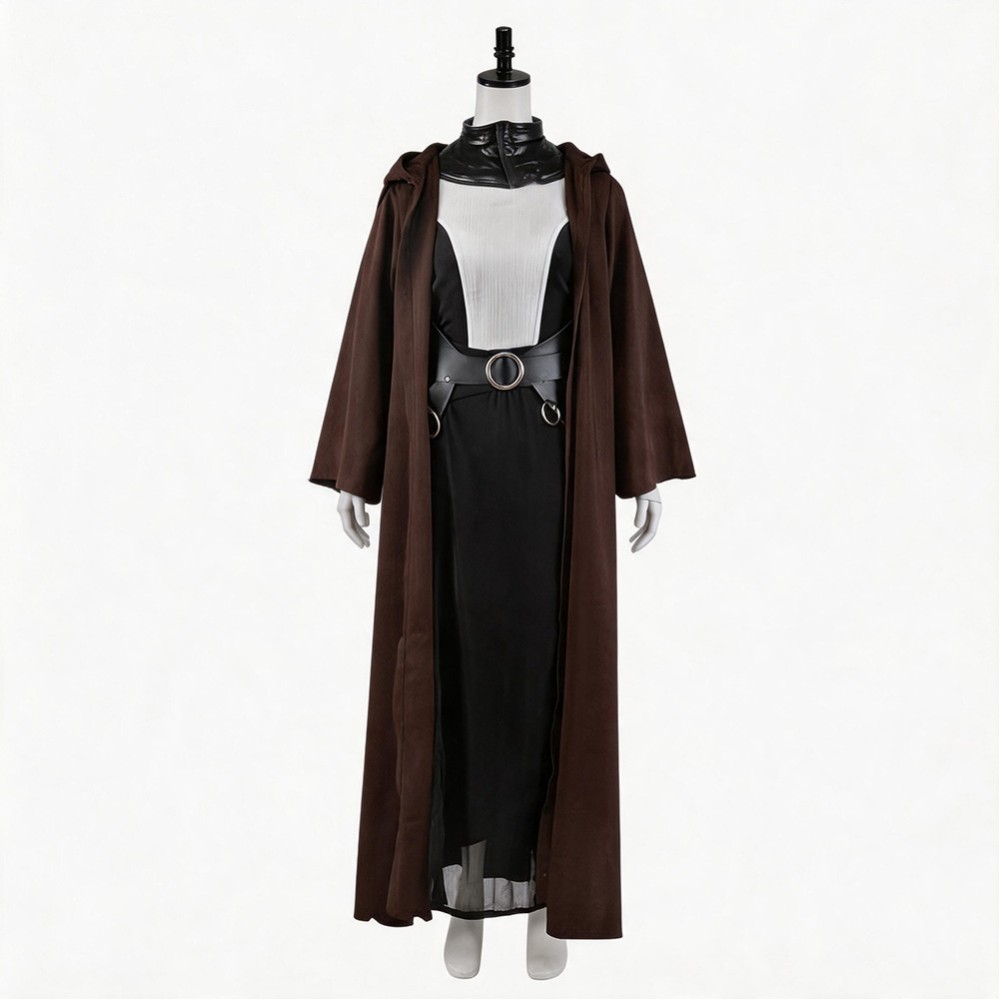 Nightsisters Asajj Ventress Women Brown Cosplay Costume Halloween Carnival Outfit