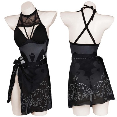 Nier: Automata YoRHa No.2 Party Swimsuit Set Festival UUstyle® Cosplay Costume Halloween Carnival