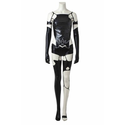 NieR: Automata YoRHa No. 2 Type B/2B Costume de Cosplay en Cuir Noir Tenue de Halloween Carnaval