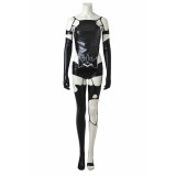 NieR: Automata YoRHa No. 2 Type B/2B Costume de Cosplay en Cuir Noir Tenue de Halloween Carnaval