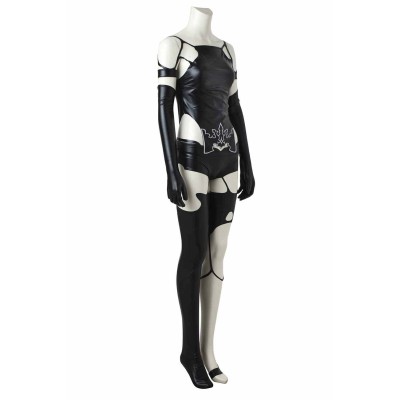 NieR: Automata YoRHa No. 2 Type B/2B Costume de Cosplay en Cuir Noir Tenue de Halloween Carnaval
