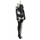 NieR: Automata YoRHa No. 2 Type B/2B Costume de Cosplay en Cuir Noir Tenue de Halloween Carnaval
