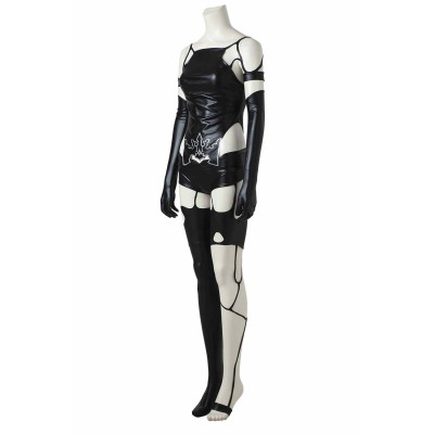 NieR: Automata YoRHa No. 2 Type B/2B Costume de Cosplay en Cuir Noir Tenue de Halloween Carnaval