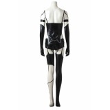 NieR: Automata YoRHa No. 2 Type B/2B Costume de Cosplay en Cuir Noir Tenue de Halloween Carnaval