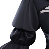 NieR:Automata 2B Women Black Wedding Dress Cosplay Costume Halloween Carnival Outfit