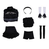 NieR:Automata 2B Women Black Wedding Dress Cosplay Costume Halloween Carnival Outfit
