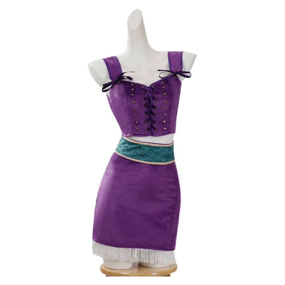 Nico Robin Women Purple Cosplay Costume Halloween Carnival Outfit
