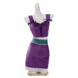 Nico Robin Women Purple Cosplay Costume Halloween Carnival Outfit