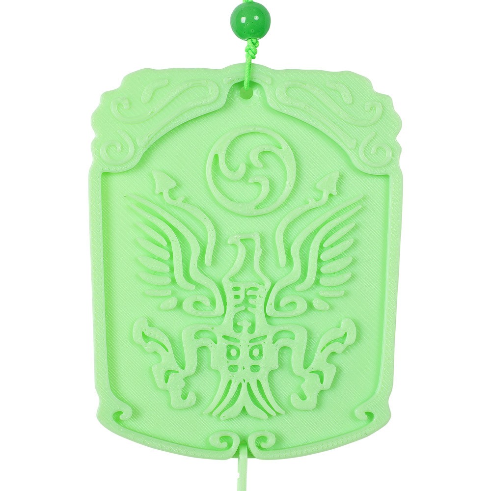 Nezha 2 (2025) Green Emerald Pendant Accessories Cosplay Costume Halloween Carnival