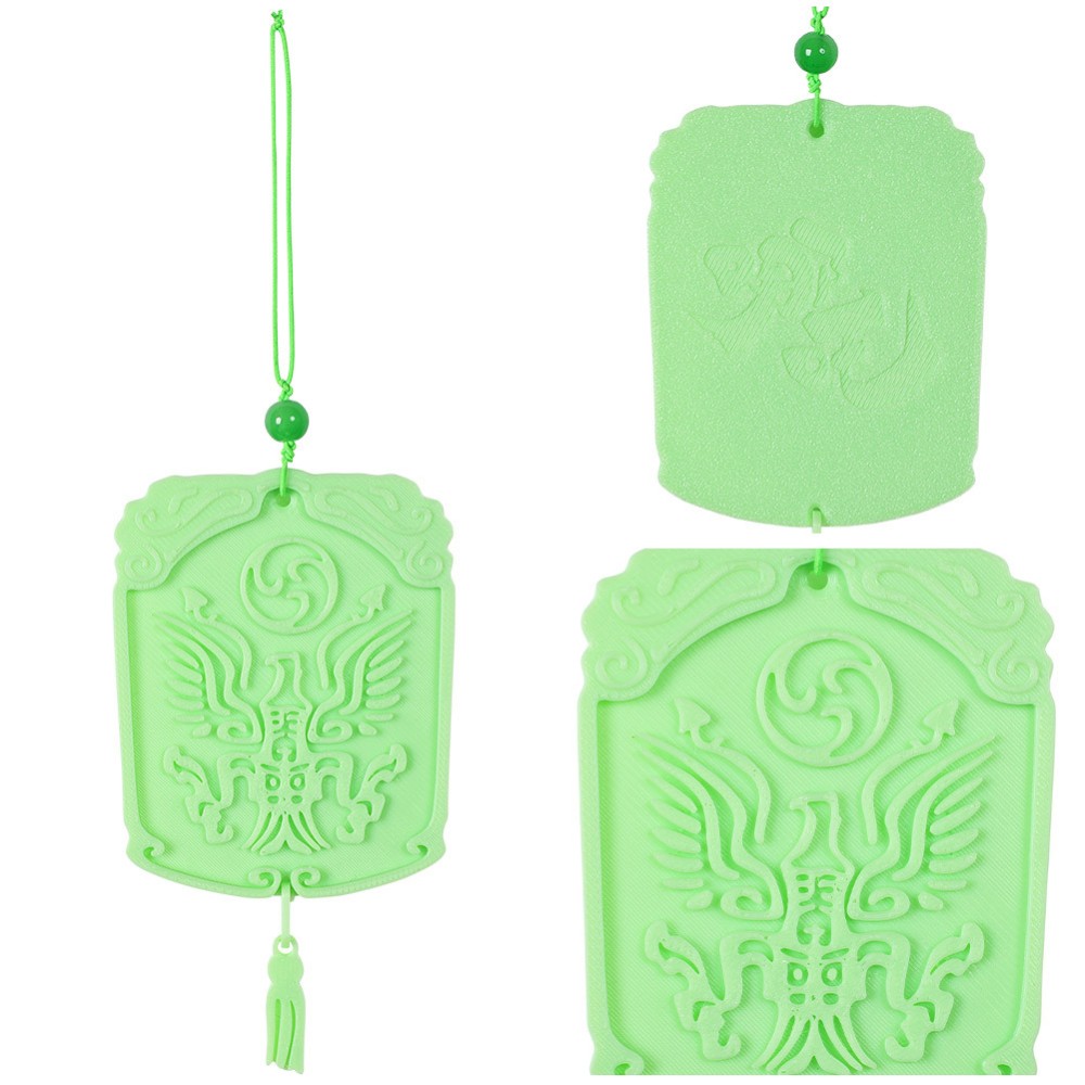 Nezha 2 (2025) Green Emerald Pendant Accessories Cosplay Costume Halloween Carnival