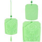Nezha 2 (2025) Green Emerald Pendant Accessories Cosplay Costume Halloween Carnival