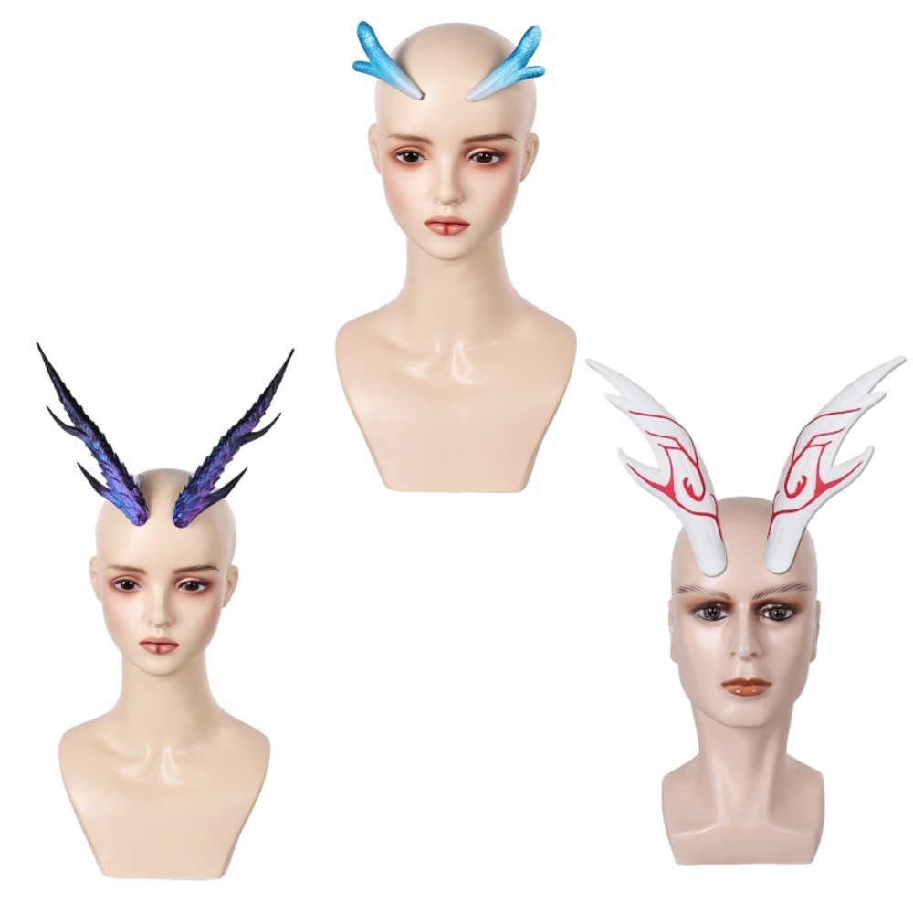 Nezha (2025) Dragon Horn Headband Accessories Cosplay Costume Halloween Carnival