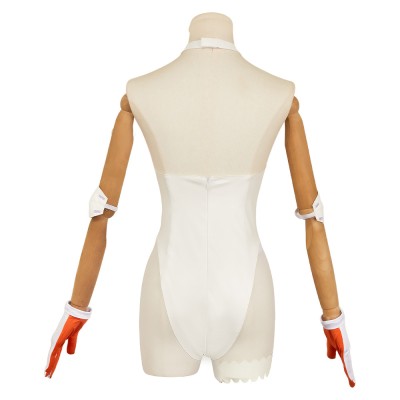 New Panty and Stocking Gunsmith White Jumpsuit Party Cosplay Costume Halloween Carnival
