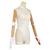 New Panty and Stocking Gunsmith White Jumpsuit Party Cosplay Costume Halloween Carnival