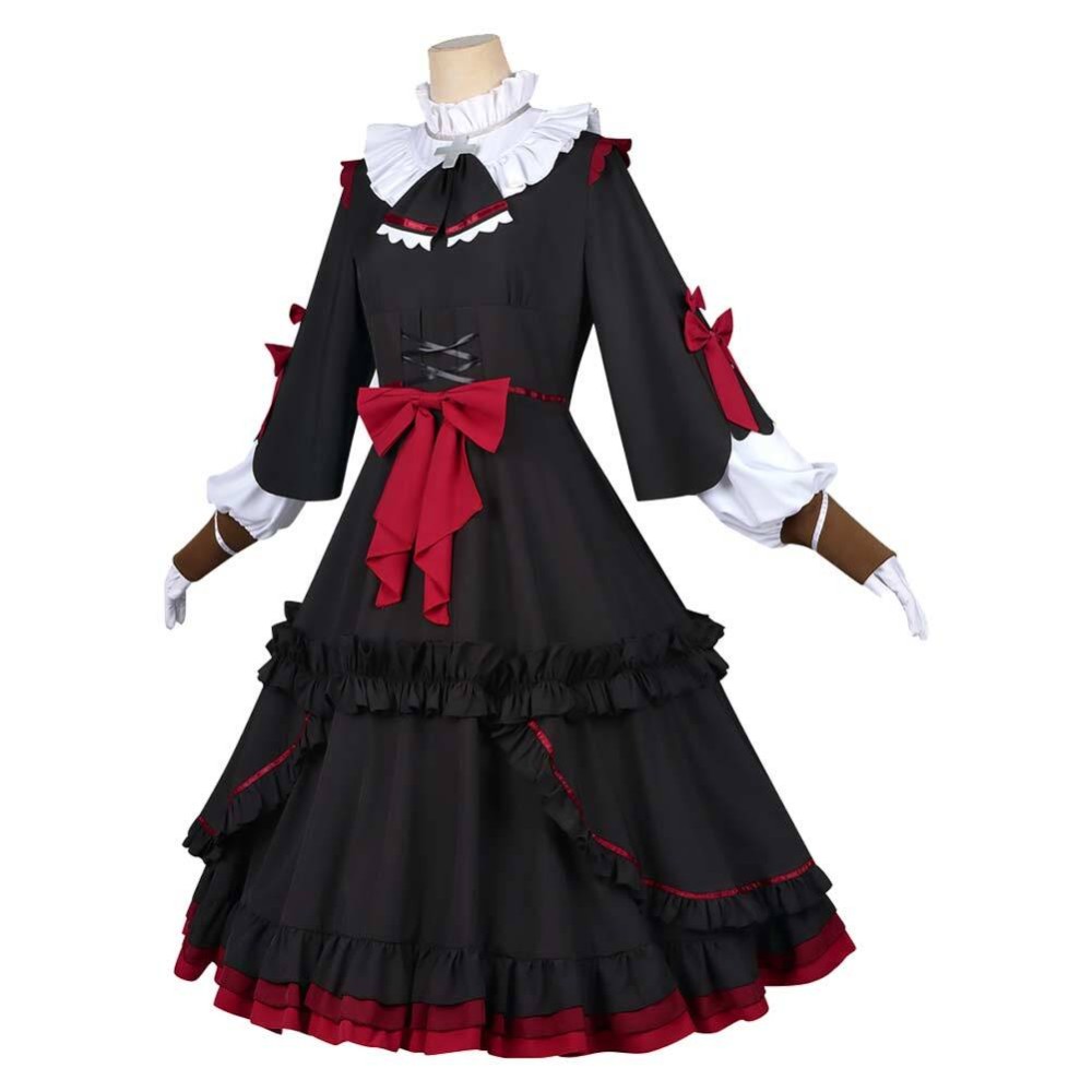 NEEDY GIRL OVERDOSE Michica Gokubara Women Dress Cosplay Costume Halloween Carnival Outfit