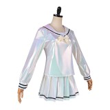 NEEDY GIRL OVERDOSE KAngel Women Silver Dress Cosplay Costume Halloween Carnival Outfit