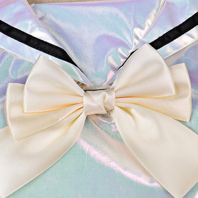 NEEDY GIRL OVERDOSE KAngel Women Silver Dress Cosplay Costume Halloween Carnival Outfit