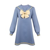 NEEDY GIRL OVERDOSE KAngel Blue Dress Suit Cosplay Costume Halloween Carnival Outfit
