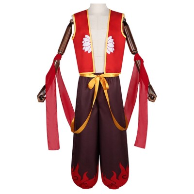 Ne Zha 2 Costume de Cosplay pour Enfants Ne Zha Kids Rouge Tenue de Halloween Carnaval