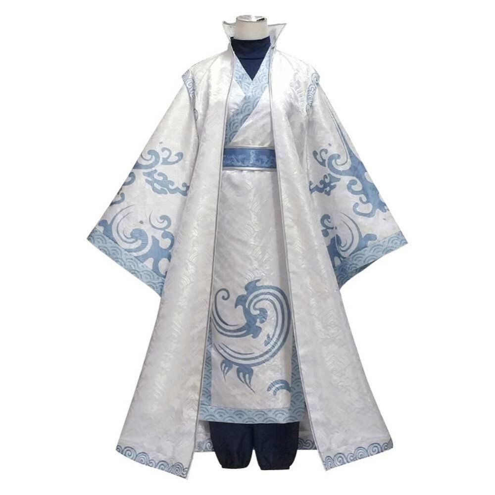 Ne Zha 2 (2025) Ao Bing Kids Children White Hanfu Cosplay Costume Halloween Carnival Outfit