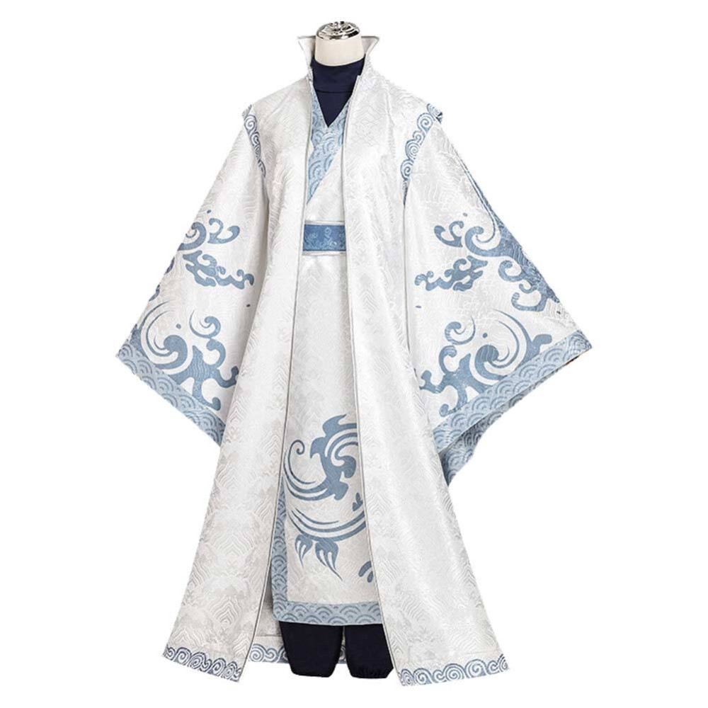 Ne Zha 2 (2025) Ao Bing Kids Children White Hanfu Cosplay Costume Halloween Carnival Outfit