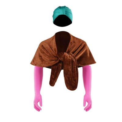 National Lampoon's Christmas Vacation Clark Shawl Hat Cloves 3 Pcs Christmas Cosplay Costume Halloween Carnival Outfit